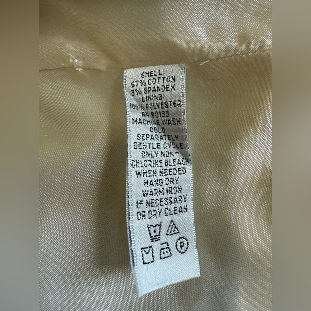 LINEA by LOUIS DELL’ OLIO ladies, off-white, long sleeve blazer, medium - Picture 13 of 16
